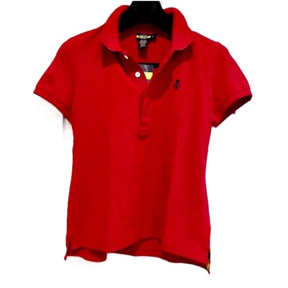 Vintage Rugby Ralph Lauren Short Sleeve Polo with Skull & Cross Bones Embroidery - Picture 16 of 16